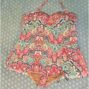 Lane Bryant Cacique one piece swim suit. Sz 26